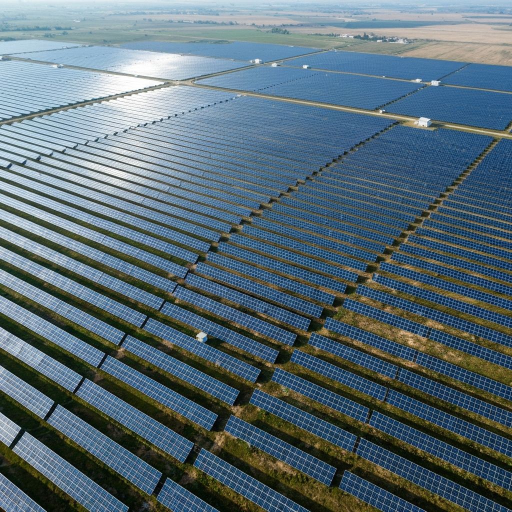 Solární farmy a fotovoltaické elektrárny